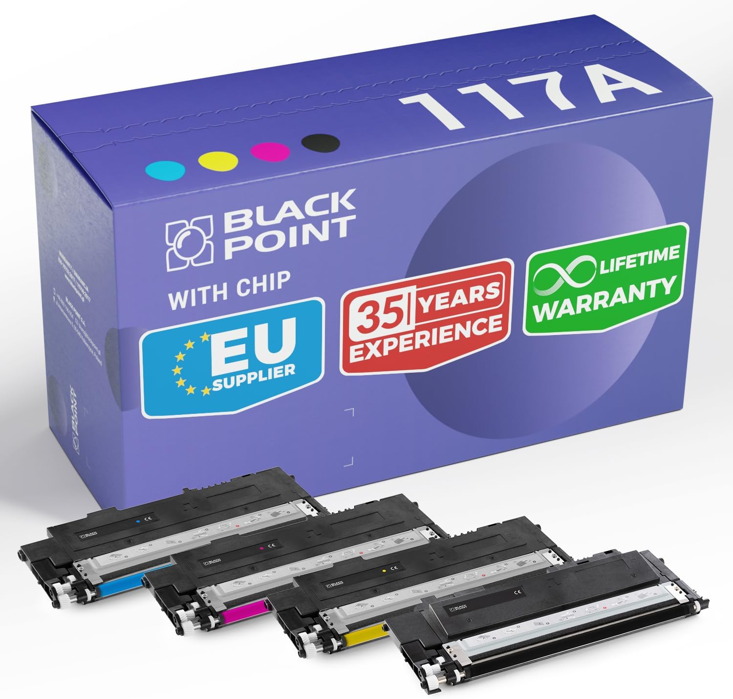 117A Schwarz Toner Kompatibel Für HP Color Laser – 2 Stück, Bis 1000 Seiten, Für 178nwg, 179fwg Uvm.