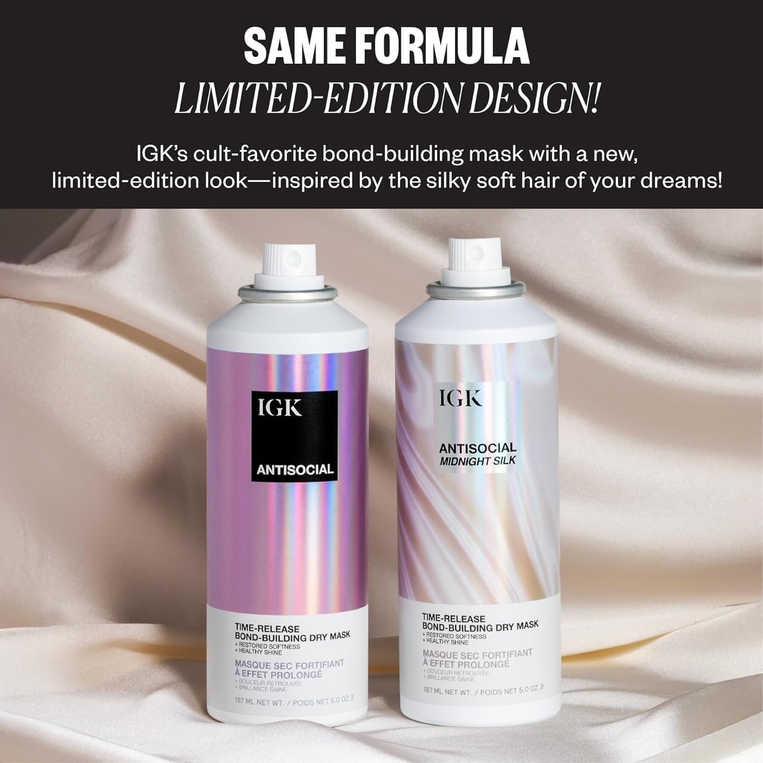 IGK Hair Treatment Duo with Antisocial Mask and Good Behavior Spray