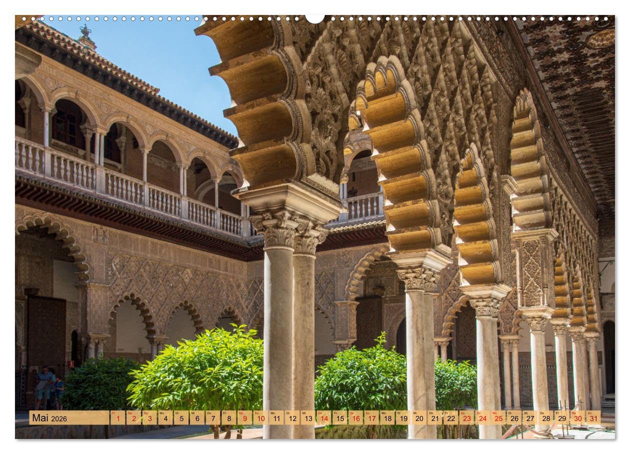 Sevilla - Unterwegs in Spanien (hochwertiger Premium Wandkalender 2026 DIN A2 quer), Kunstdruck in Hochglanz: Unser exquisiter Sevilla-Kalender ... andalusische Stadt. (CALVENDO Orte)