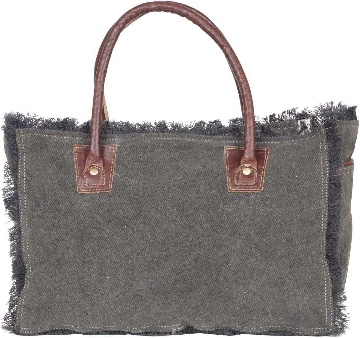 Myra Bag Cowgirl Purses for Women - Cowhide Bag with Leather Strap and Paisley Pattern, Cow Print Western Purses for Women - Image 4