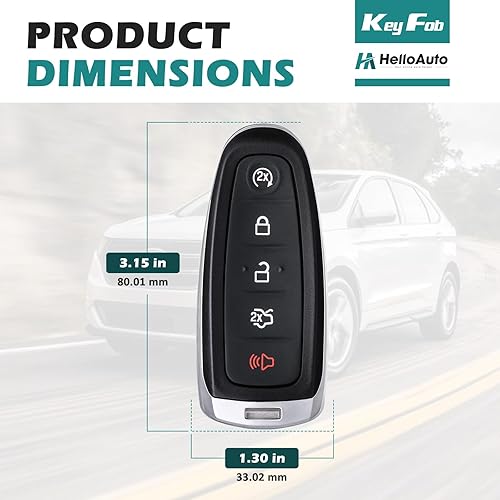 Vista 12 de Llavero apto para Ford Explorer Edge 2011-2015, control de arranque remoto inteligente sin llave para Taurus Focus Expedition Flex 2013-2019 Focus