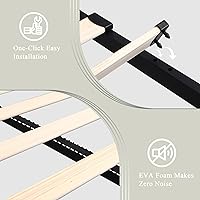 Vista 7 de iPormis Base de cama Queen con 4 cajones de almacenamiento, marco de cama tapizado con puertos tipo C y USB, cabecera de almacenamiento con respaldo