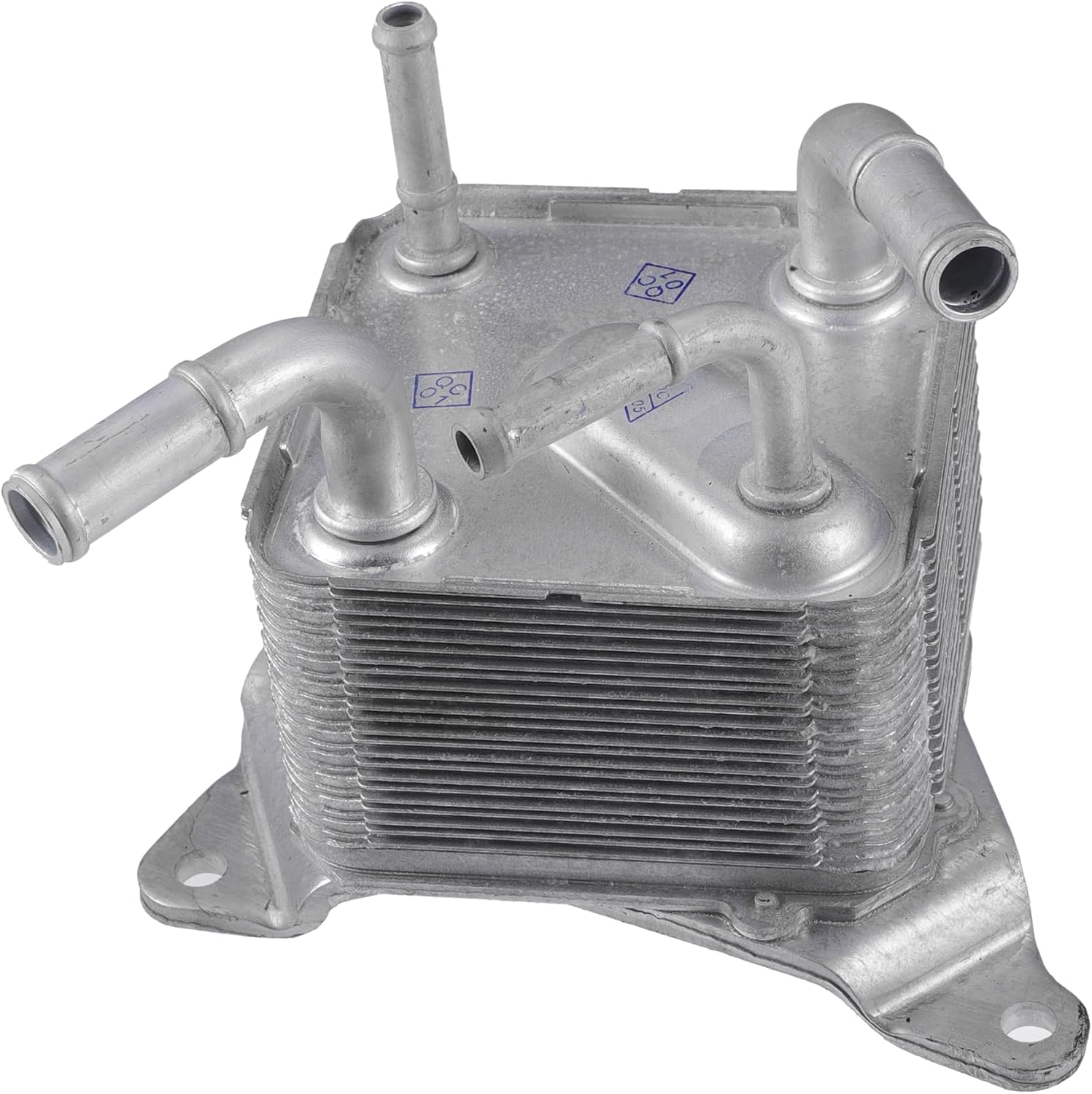 Engine Oil Cooler Compatible for Nissan NV200 2015-2019, Durable Aluminum Alloy Silver Tone Transmission Oil Cooler