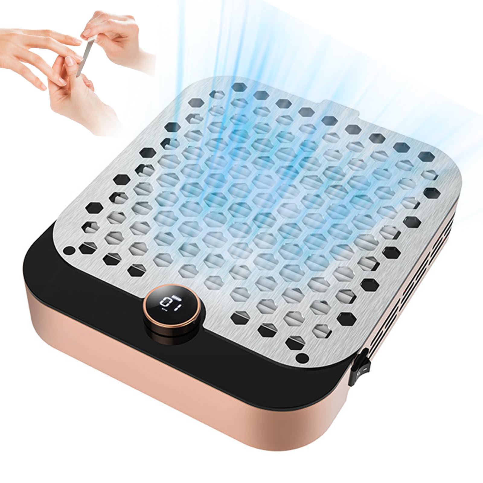 Aspirateur à ongles rechargeable pour salon de manucure et soins à la maison