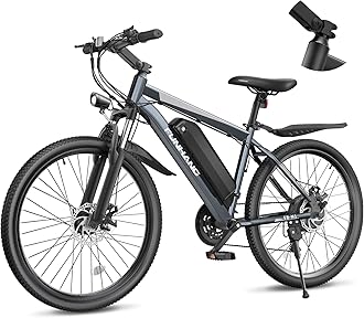 Electric Bike for Adults, 26'' 1000W Peak Ebike, Up to 50 Miles 21.7MPH Electric Mountain Bike with 48V Removable Battery, Adjustable Stem, Lockable Suspension Fork, 21-Speed, UL 2849 Certified