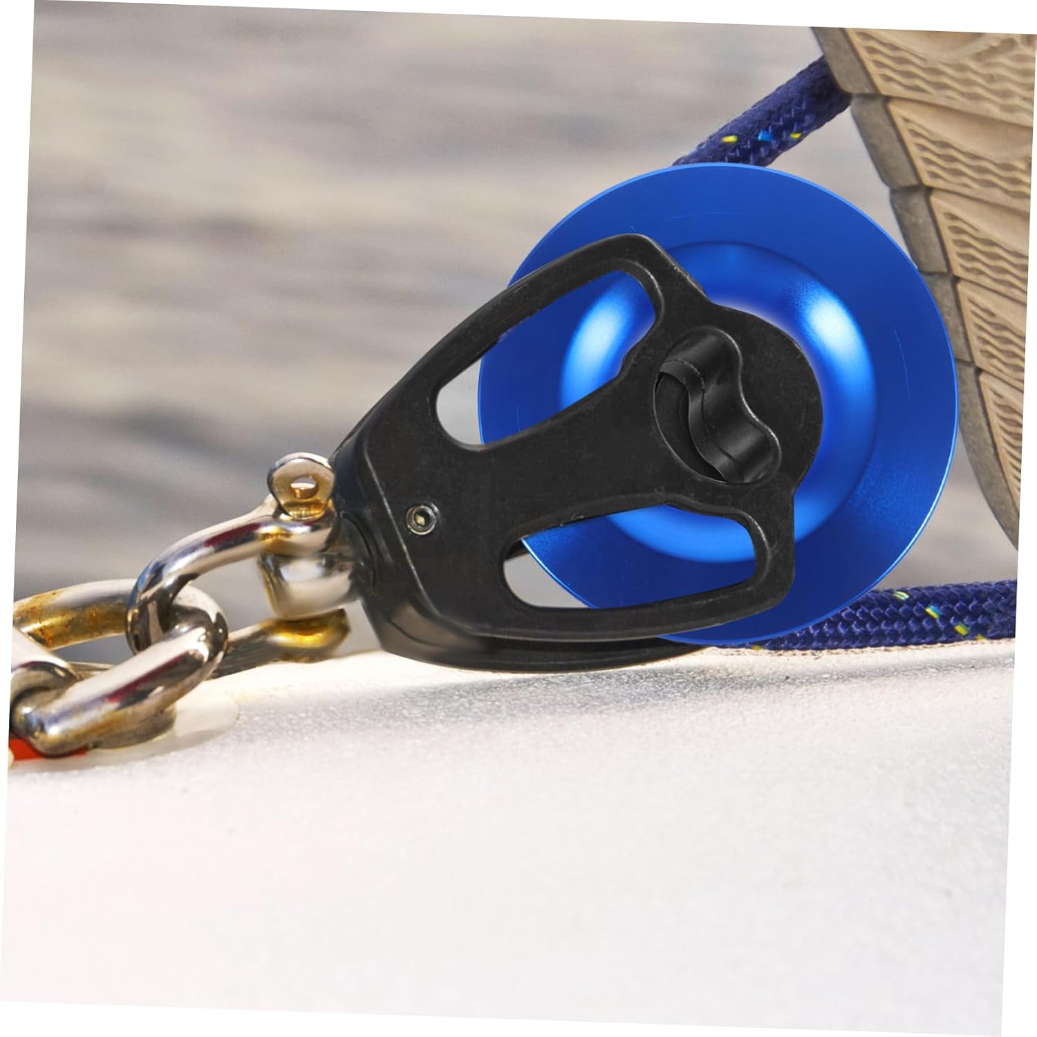 Gatuida Truck Winch Recovery Ring Snatch Ring Soft Shackles Aluminum Alloy Towing