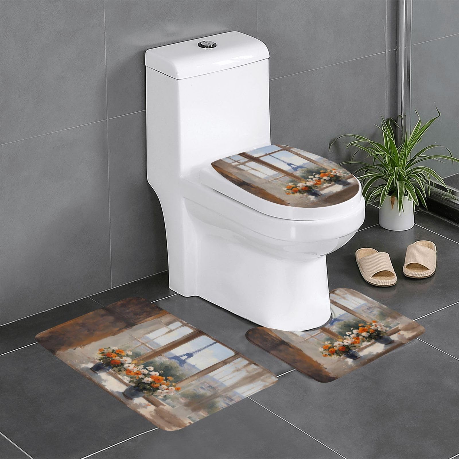Tapis de bain antidérapant WHJSSF absorbant pour sécuriser vos toilettes et coiffeuse