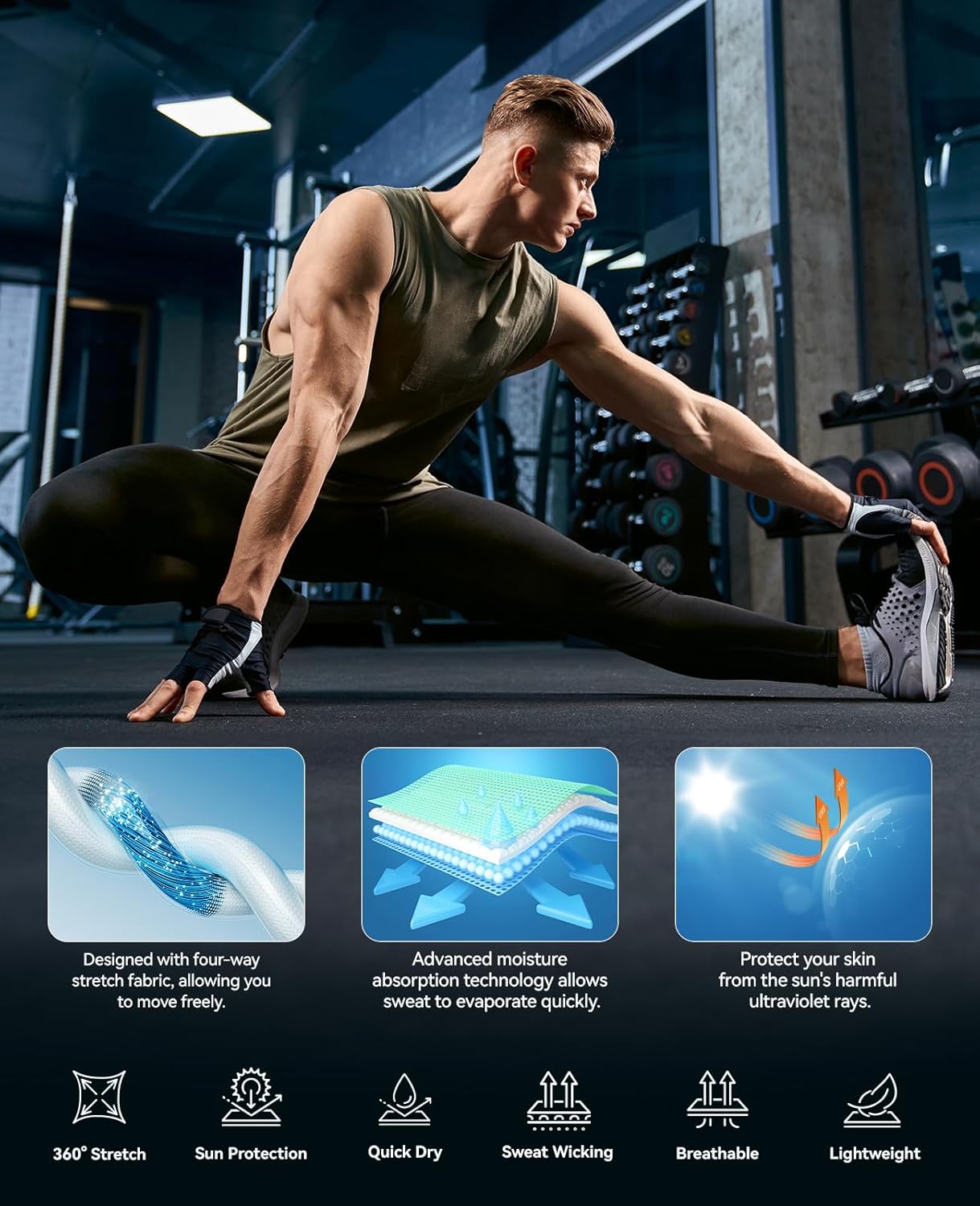 Niksa 1/3 Pack Men's Compression Pants, Performance Athletic Sports Leggings Gym Tights for Running Yoga Workout Sports - Image 5