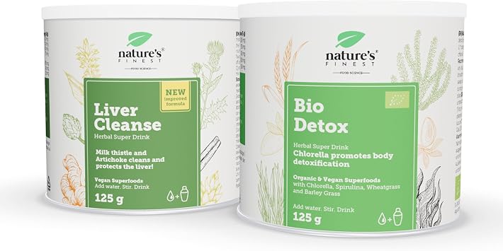 Nature's Finest Liver Treatment Pack - Liver Cleanse + Organic Detox 2 x