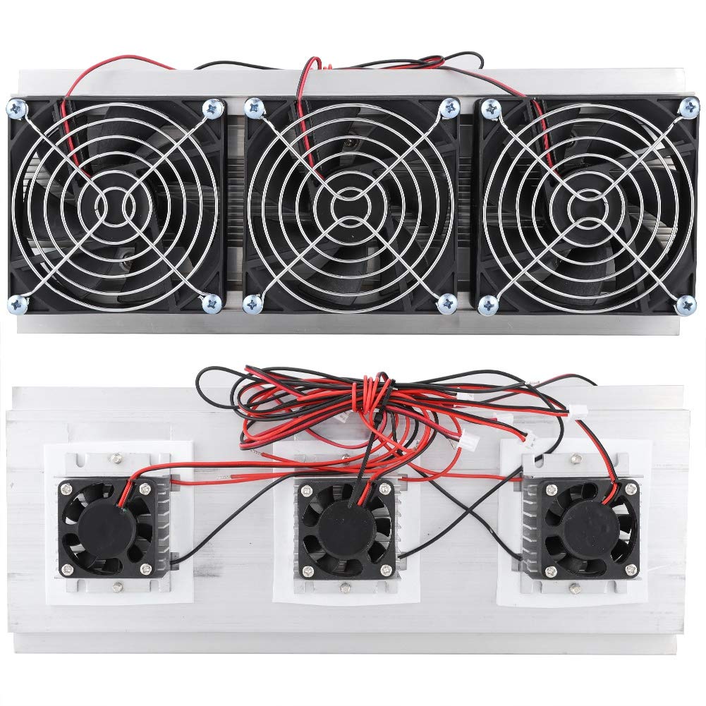 Półprzewodnikowe chłodzenie lodówki, termo elektryczne urządzenie chłodzące do małych pomieszczeń, wydajny aluminiowy z dużym wentylatorem, kompaktowy dla zwierząt domowych i elektroniki