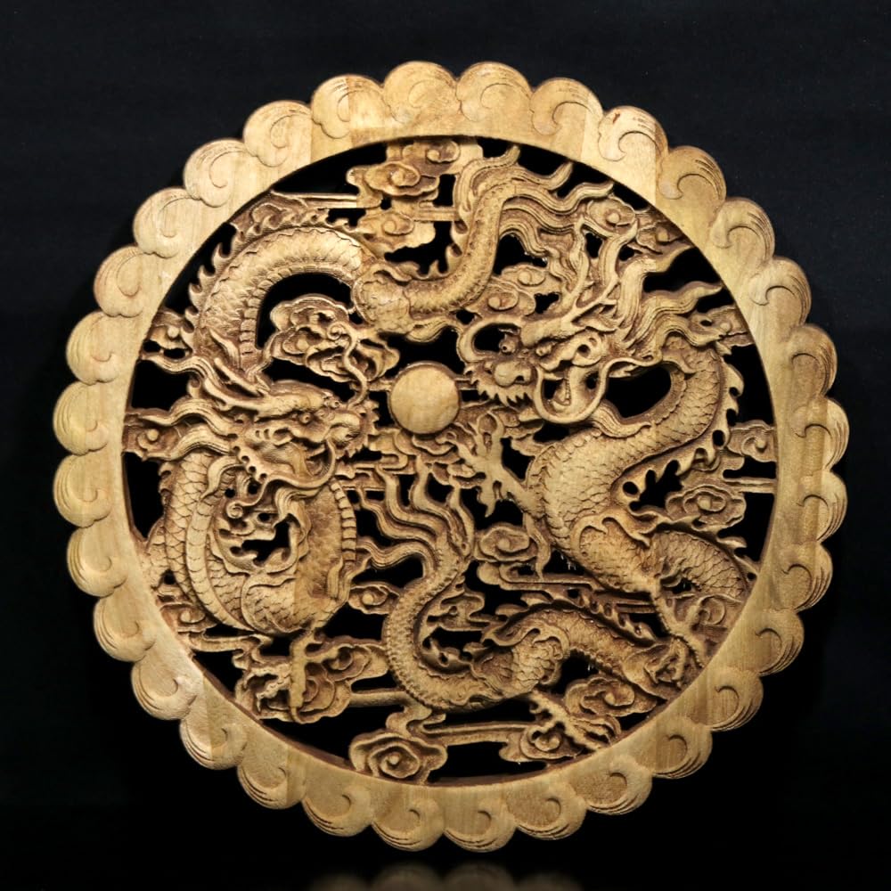 Amazon.co.jp: 【石流通センター】【彫刻置物】楠(くすのき) 木製