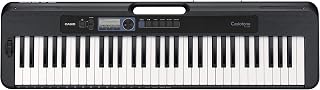Casio CT-S300AD 61 Touch-Sensitive Keys, Pitch-Bend Wheel Portable Electronic Keyboard in Black with AC Adapter Included