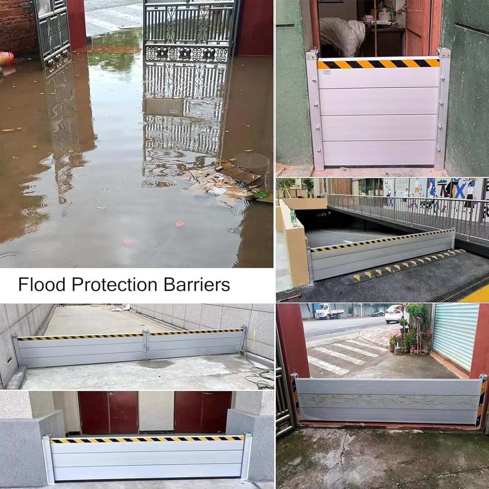 Générique Barrière Anti-inondation Aluminium Contre Les Inondat Garage Barrière Anti Inondation Réutilisable Barriere Anti Inondation Barrière Mobile De Protection Contre Les Inondations