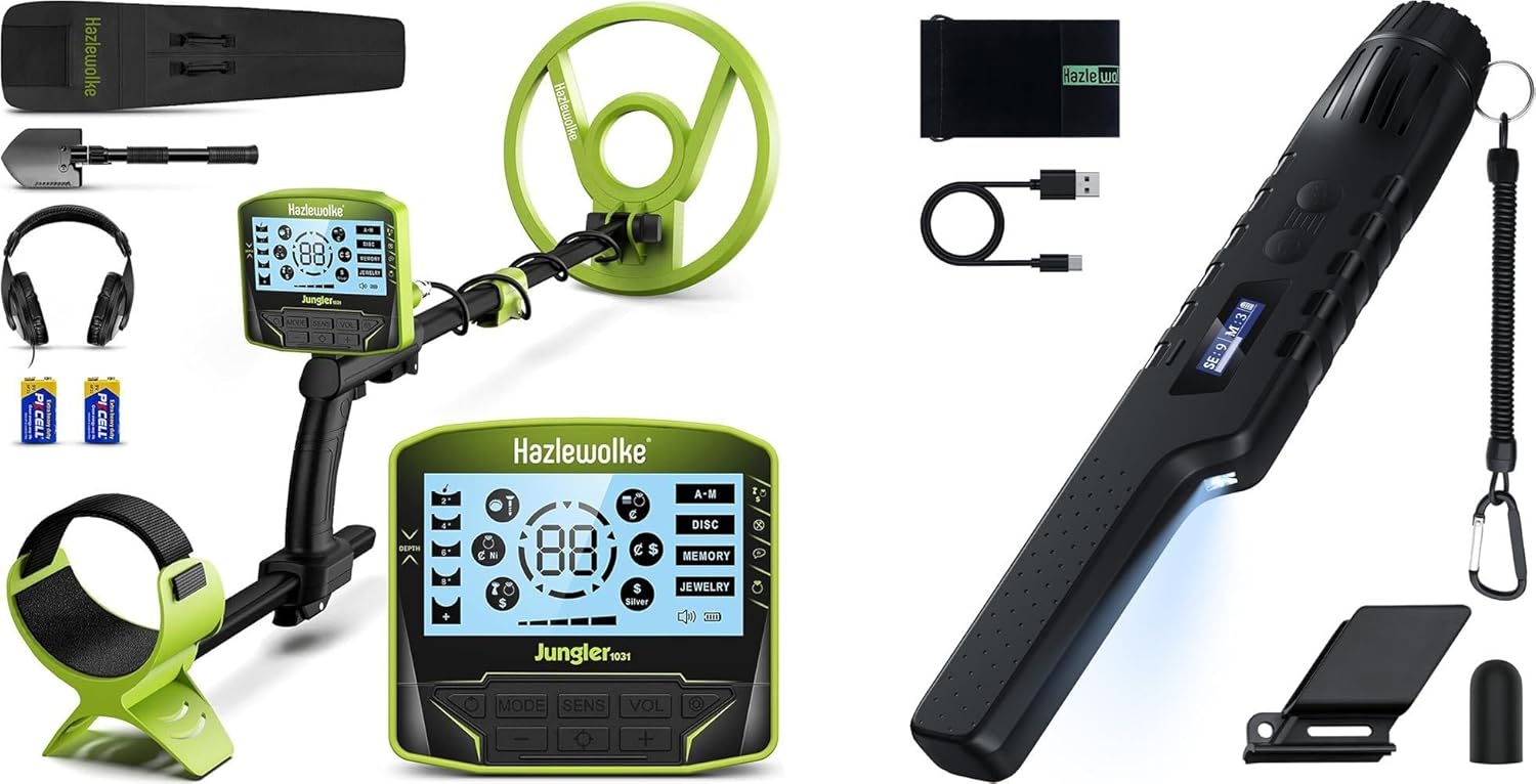 1031 Metal Detector for Adults with HS-1-B Metal Detector Pinpointer