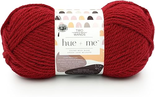 Vista 133 de Lion Brand Yarn, Hue + Me - Hilo grueso para tejer a ganchillo, tejer y manualidades, agave, paquete de 3