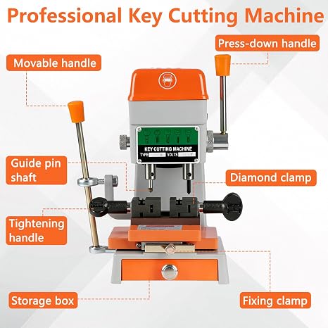 Key Cutting Machine, 150W 220V Duplicating Key Copy Machine, Easy to Operate, Automatic Key Copying Machine for Making, Duplicating Automotive & Door Locks