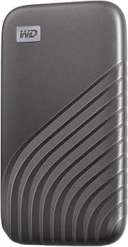 Western Digital WD Portable SSD 1TB Gray USB3.2 Gen2 My Passport SSD Maximum Read Speed 1050 MB/s External/Manufacturer WDBAGF0010BGY-WESN Domestic Authorized Distributor