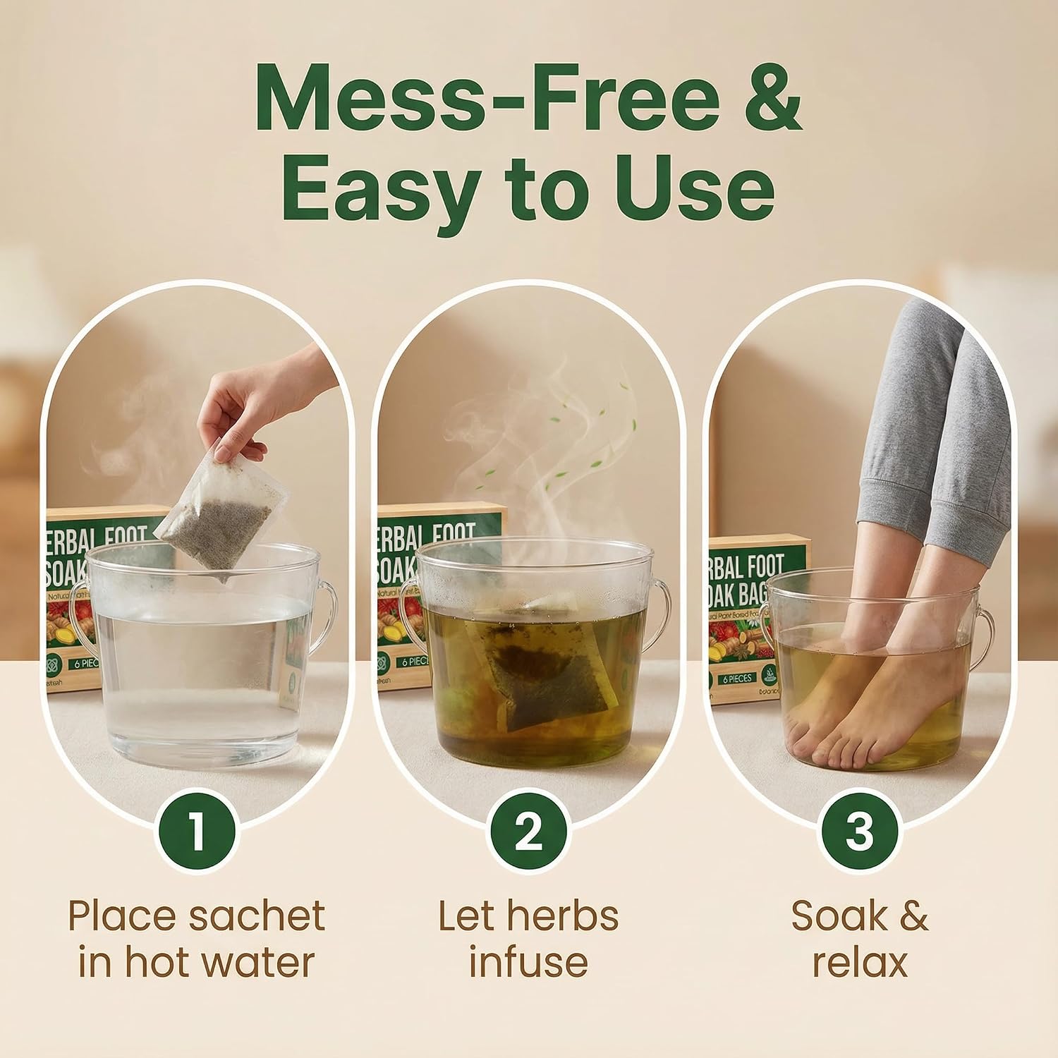 Herbal Foot Soak Bags (C-30Pack)