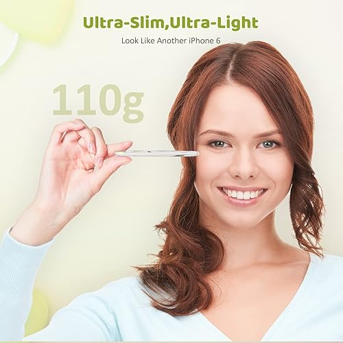 Miniatura 2 de Cargador portátil de 5000 mAh ultra delgado USB C para niñas, mini batería pequeña de carga rápida con cables integrados compatibles con teléfonos