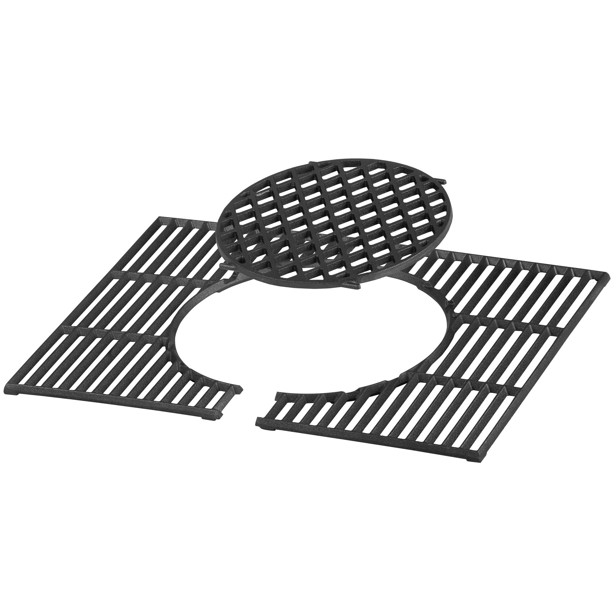 BBQ-Toro Gusseisen Grillrost System 60 x 44 cm | Rost-in-Rost Gussrost Grill, Gusseisen Einsatz Holzkohlegrill | Gusseisenrost, Grill Zubehör, Gitterrost Eckig, Grill Einsatz, Gussgrillrost für BBQ