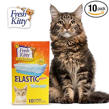 Fresh Kitty 10 Count Elastic Draw-Top Liners