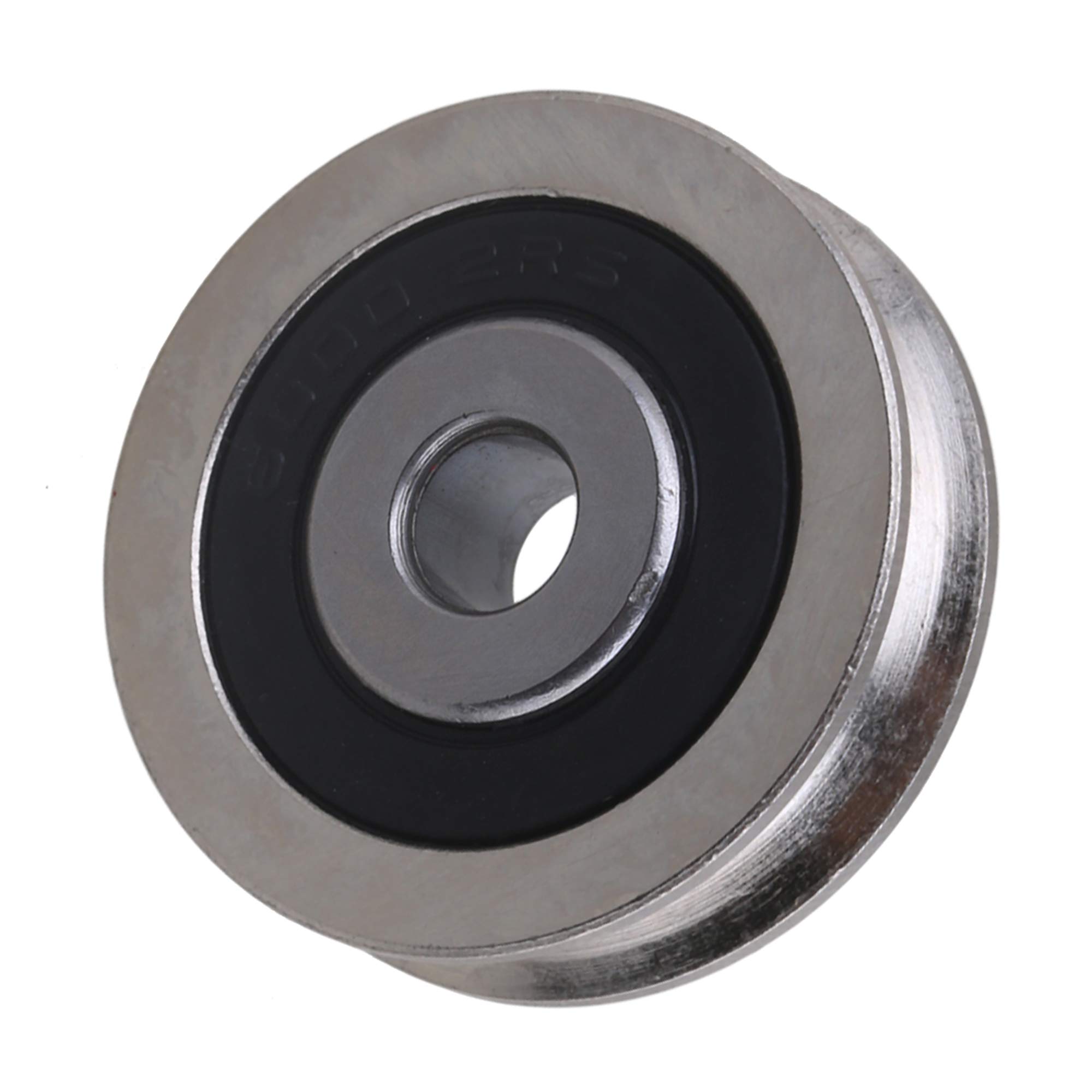 4 Stück U-Type Lager Riemenscheibe Rad 6x30x8mm Belastung 355kg Silber für Tür Fenster