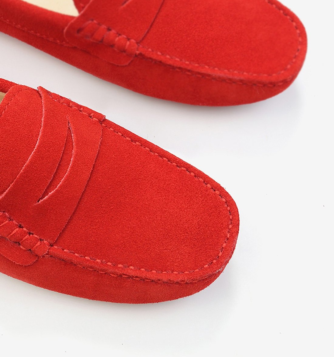 Mocasines planos de piel de ante para mujer, cómodos, casuales, para caminar, para conducir, mocasines, zapatos de senderismo