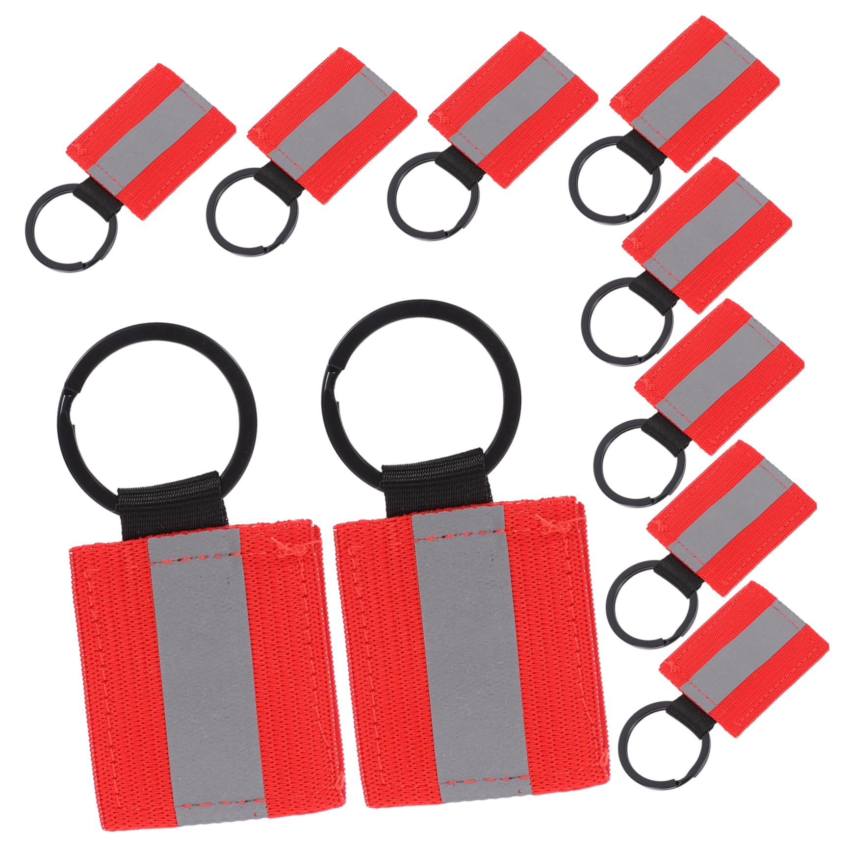 BESPORTBLE Etichette Riflettenti Lucide equipaggiamento Riflettente di Sicurezza Portachiavi Riflettente bifacciale Accessori per Abbigliamento Accessori per Borse Accessori per Zaini