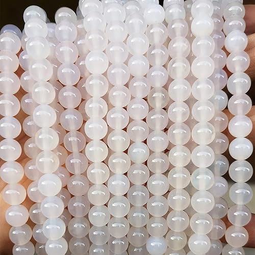 Miniatura 39 de 60 cuentas de ágata negra de 0.236 pulgadas, cuentas de piedras preciosas naturales redondas sueltas para hacer joyas