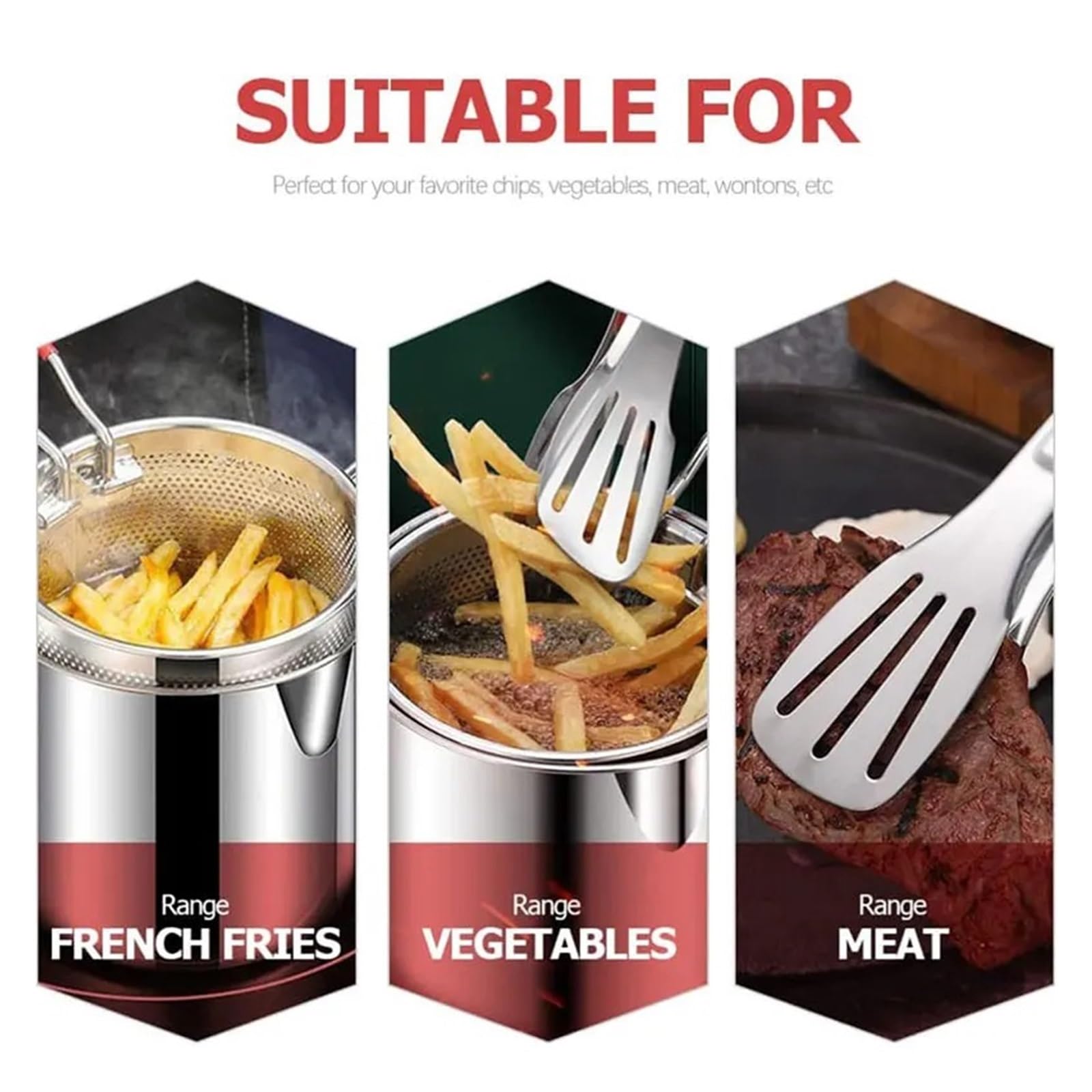Garnek Do Głębokiej Frytownicy Ze Stali Nierdzewnej, Japońska Mała Patelnia Tempura Szybkie Nagrzewanie(Only Fryer Pot)