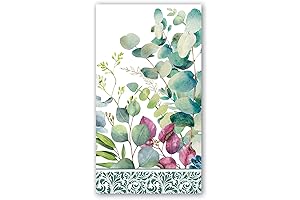 Michel Design Works Hostess Napkins: Eucalyptus & Mint