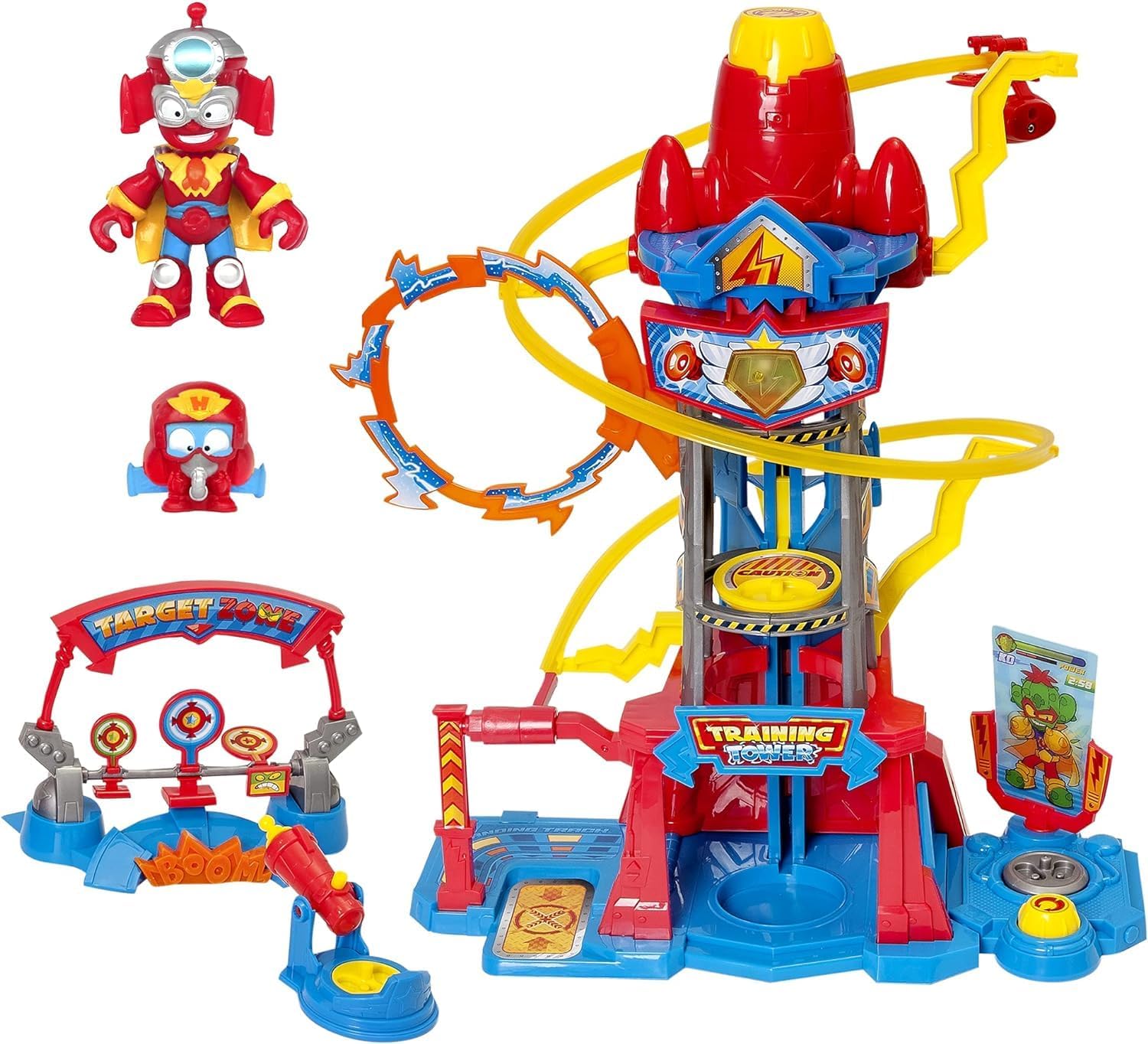 SUPERTHINGS Training Tower – Training tower with lights and sound, 1 SuperThing and 1 exclusive Kazoom Kid. 3 training areas for learning to fly, shoot and fight.