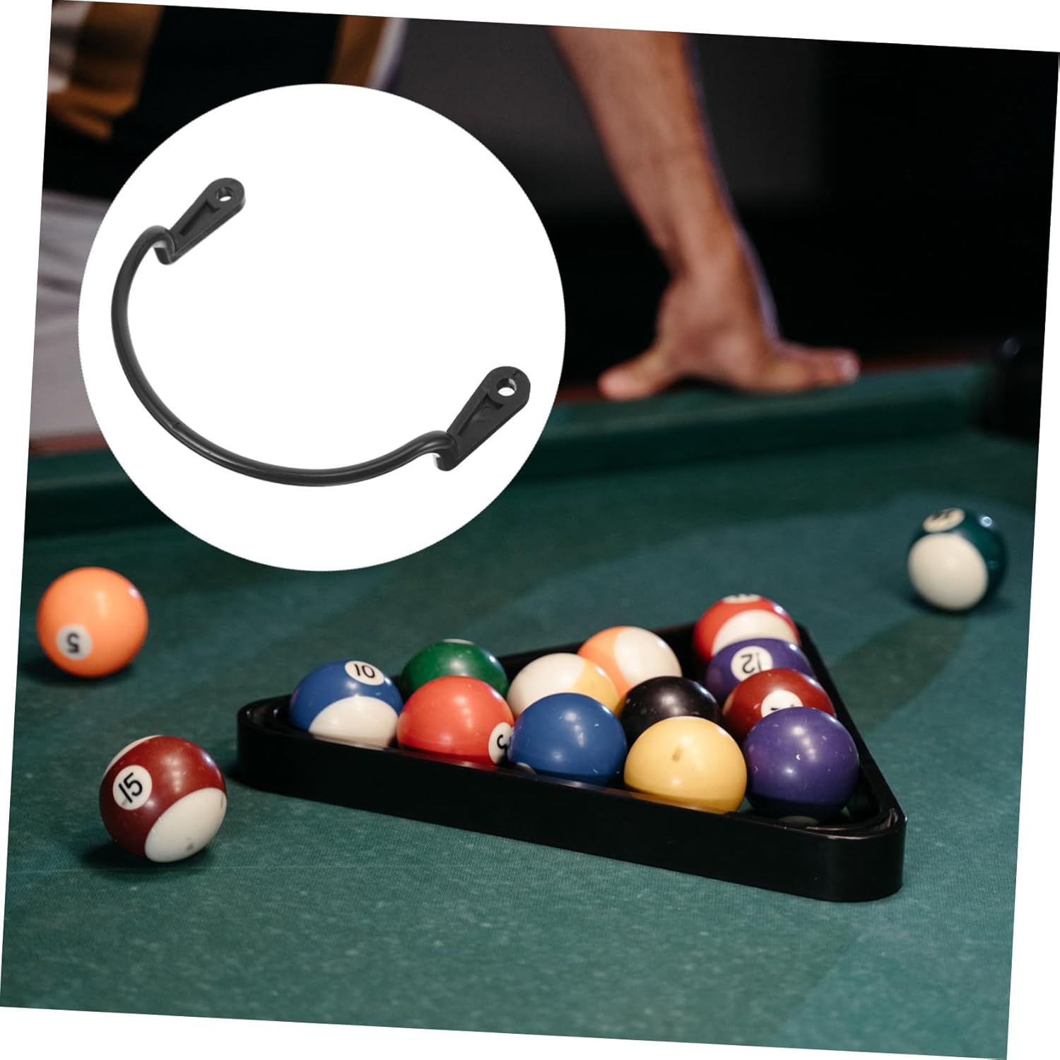 Yardwe Pool Table Pocket Holders Lightweight Plastic Fixing Accessories for Billiard Table Convenient Storage