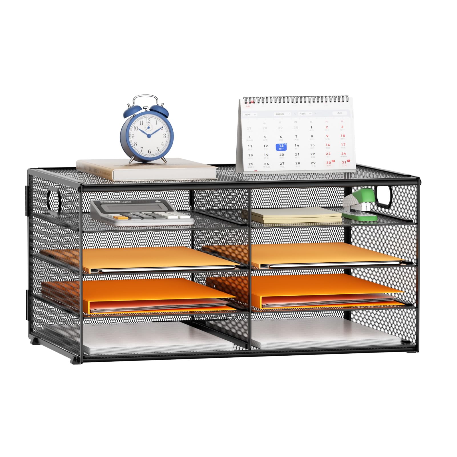 4 Tier Desktop Literature Organizer, Mesh Paper