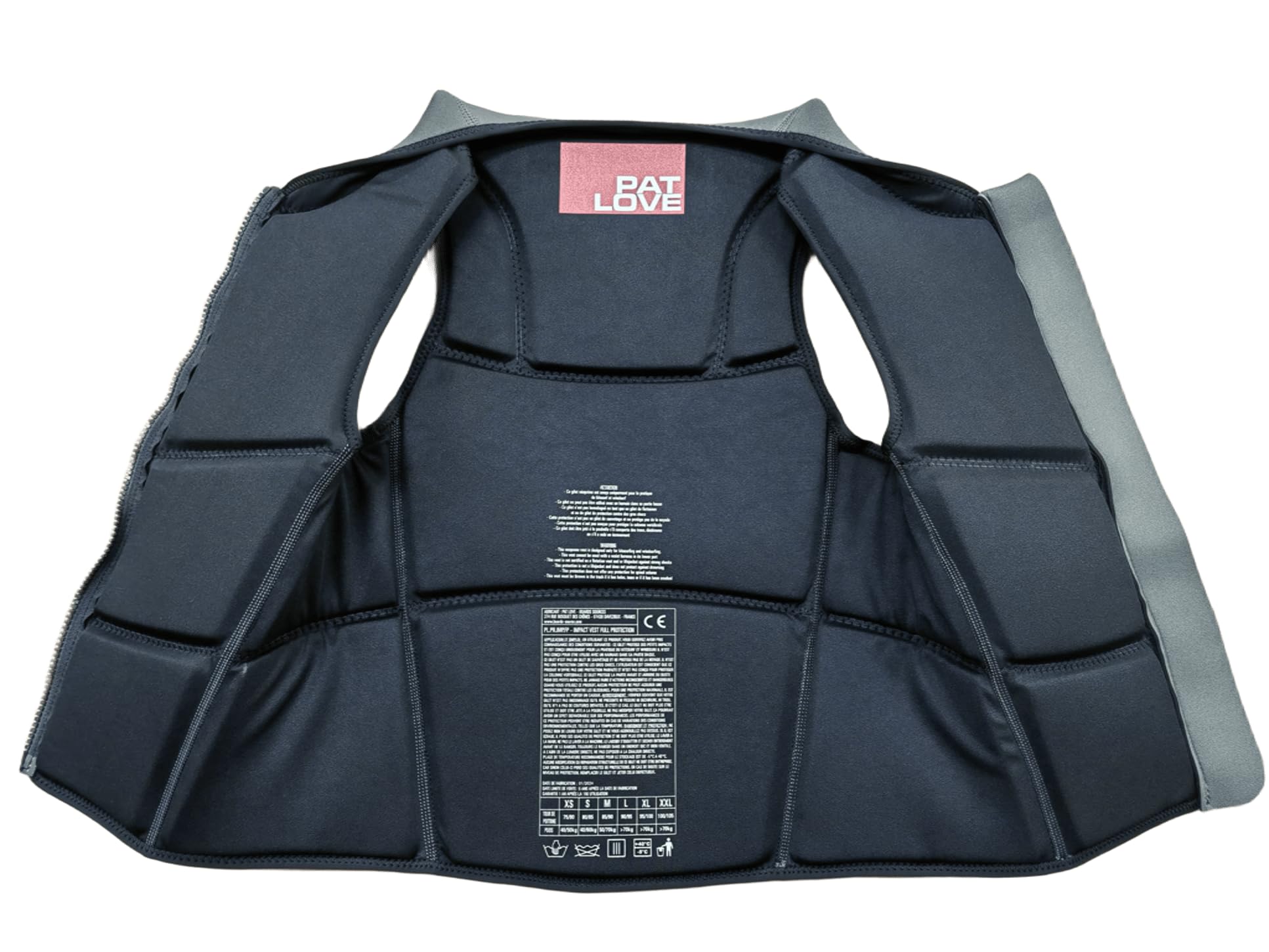 PATLOVE Gilet de Protection Windsurf Wing Foil Gris Fermeture Éclair