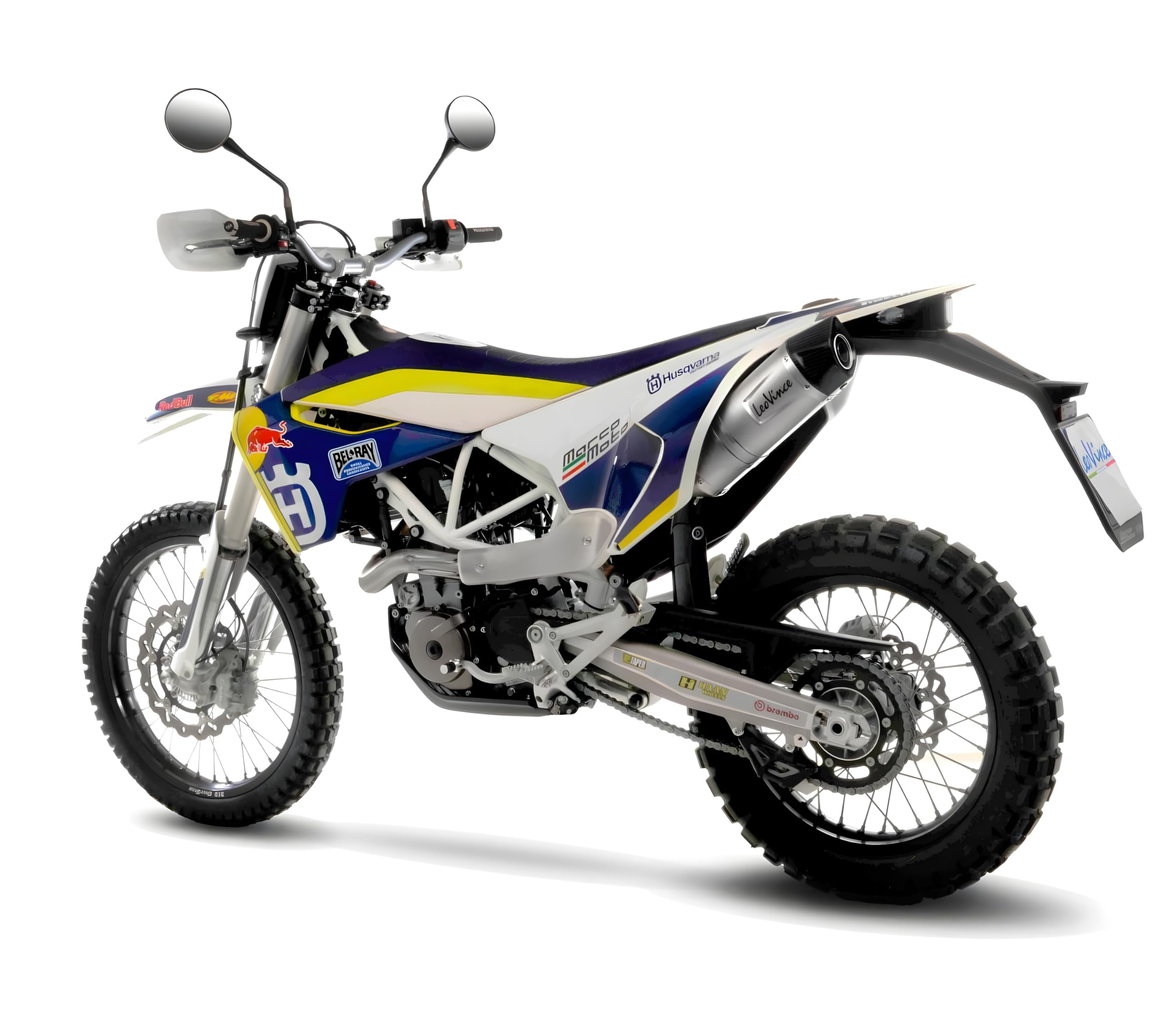 Endschalldämpfer LeoVince SLIP-ON SBK LV ONE EVO, Edelstahl, Carbon Kappe, mit Zulassung für Husqvarna 701 Supermoto/Enduro