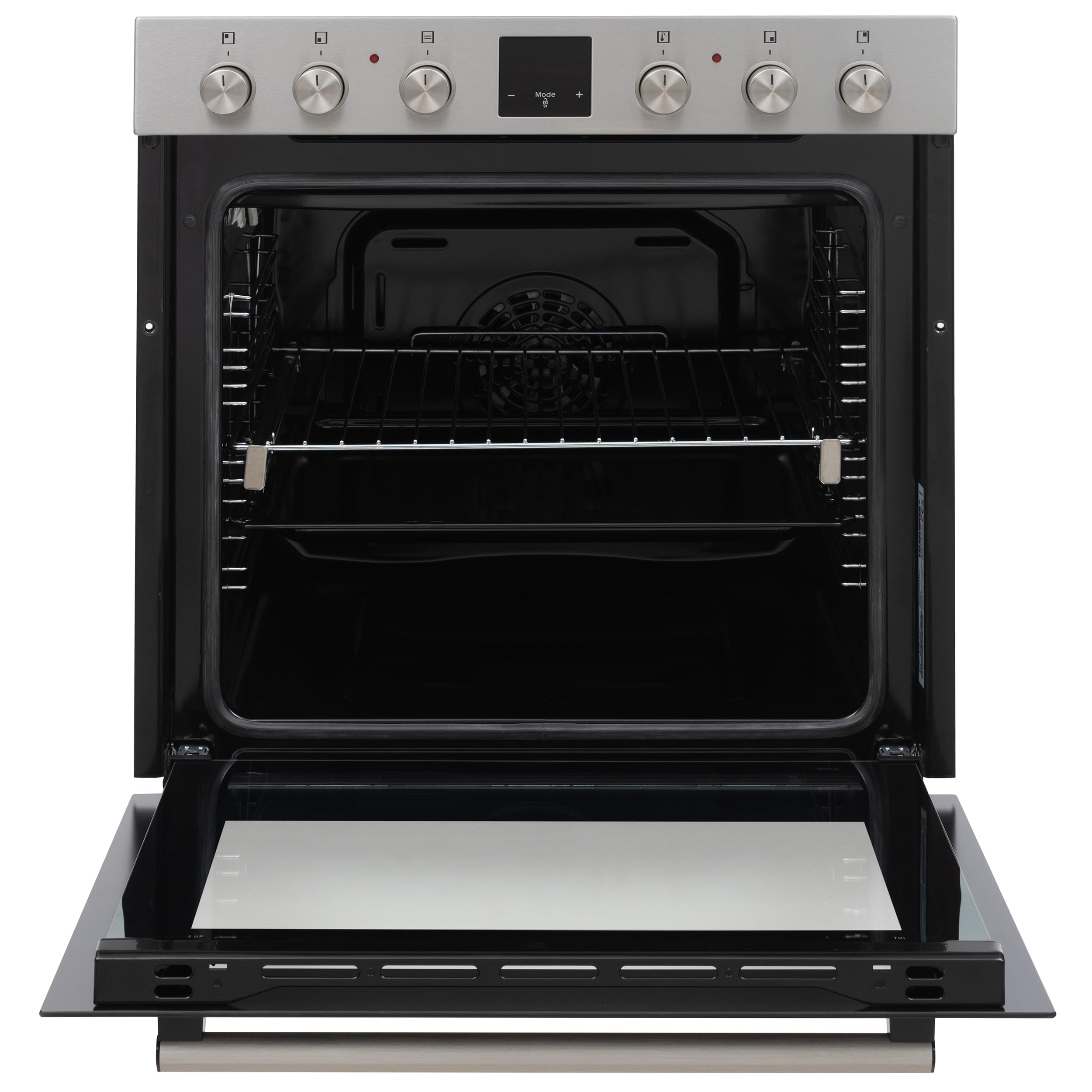 Telefunken Einbauherd-Set 60 cm 78 Liter Glaskeramik-Kochfeld 4 Zonen Backofen Ober-Unterhitze Umluft Teleskopauszug B-HS-75-C-I