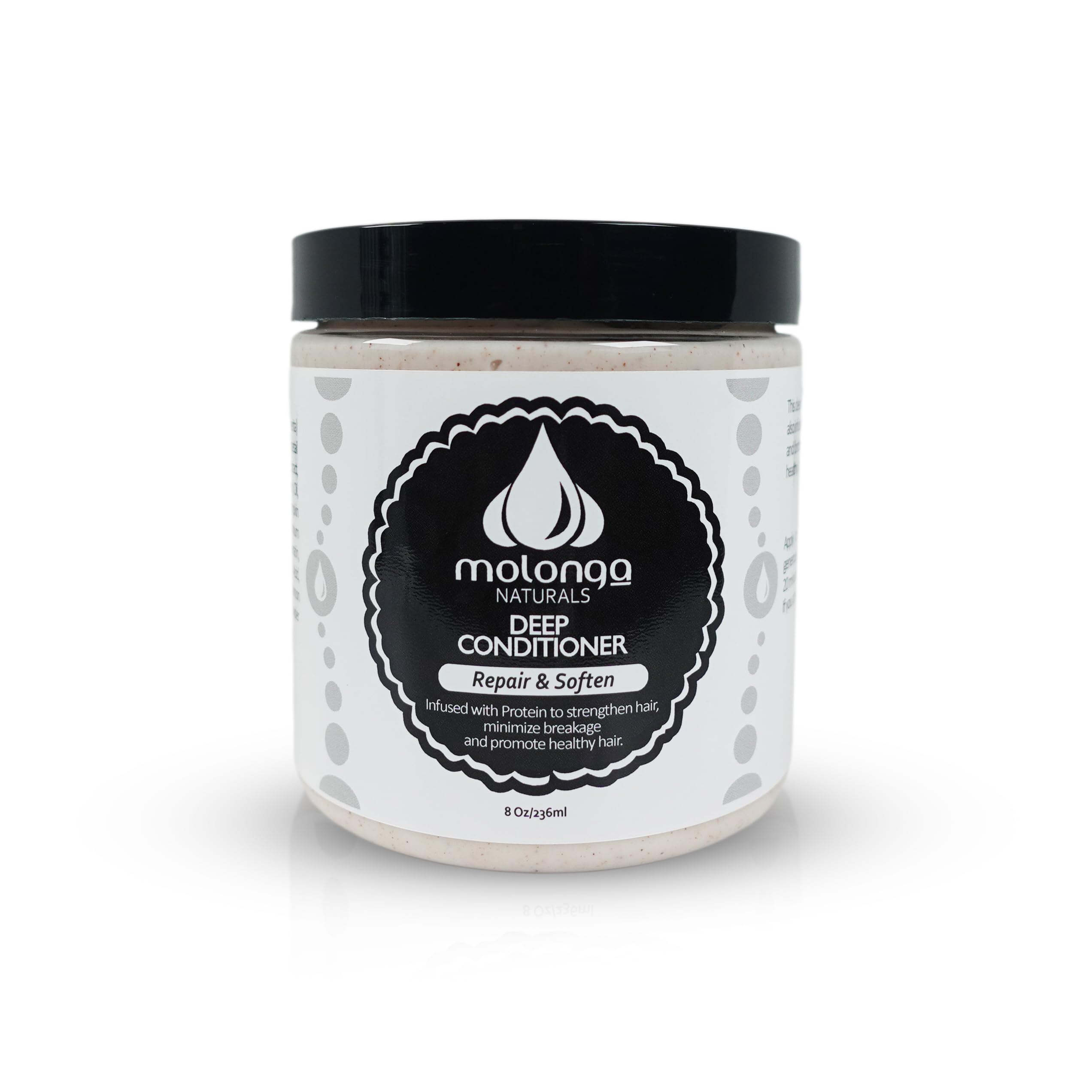 Molonga Naturals Deep Conditioner for Dry Damaged Hair | Hydrating & Rejuvenating Protein Hair Treatment for Natural, Curly, Dry or Coily Hairs | Softens and Repairs Dry Damaged Hairs |