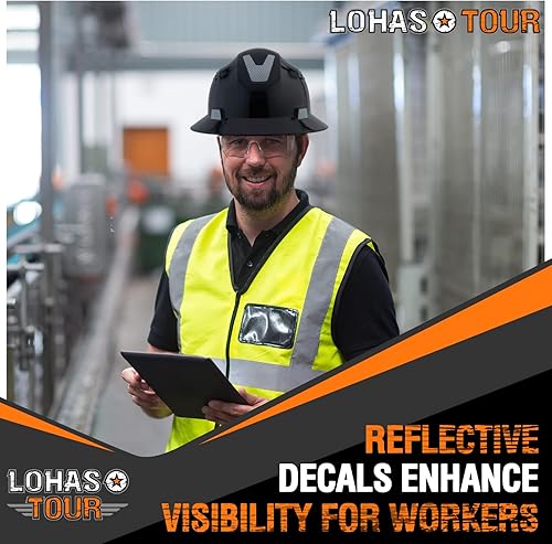 Miniatura 4 de Casco de seguridad de ala completa ventilado ANSI Z89.1 aprobado por la OSHA para hombres, mujeres y adultos