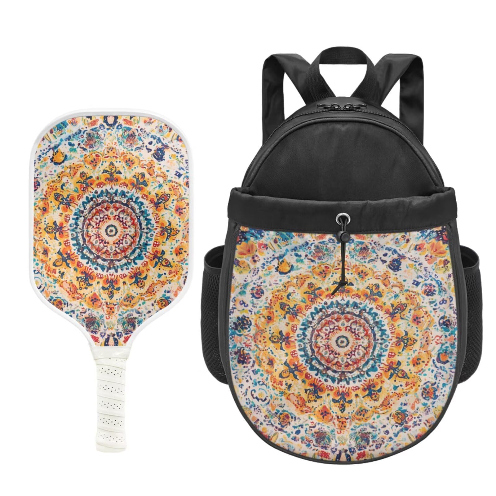 Set di 2 racchette da pickleball con superficie in fibra di vetro, ideale come regalo per principianti