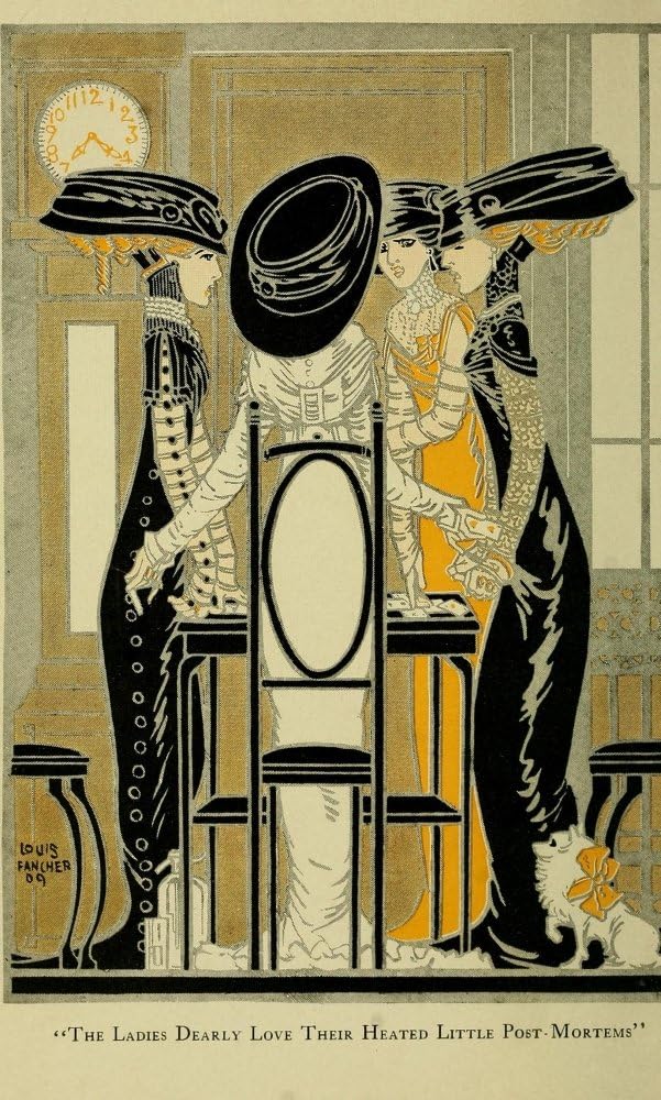 The Bridge Fiend 1909 Ladies playing Bridge Poster Print by Louis Fancher (18 x 24