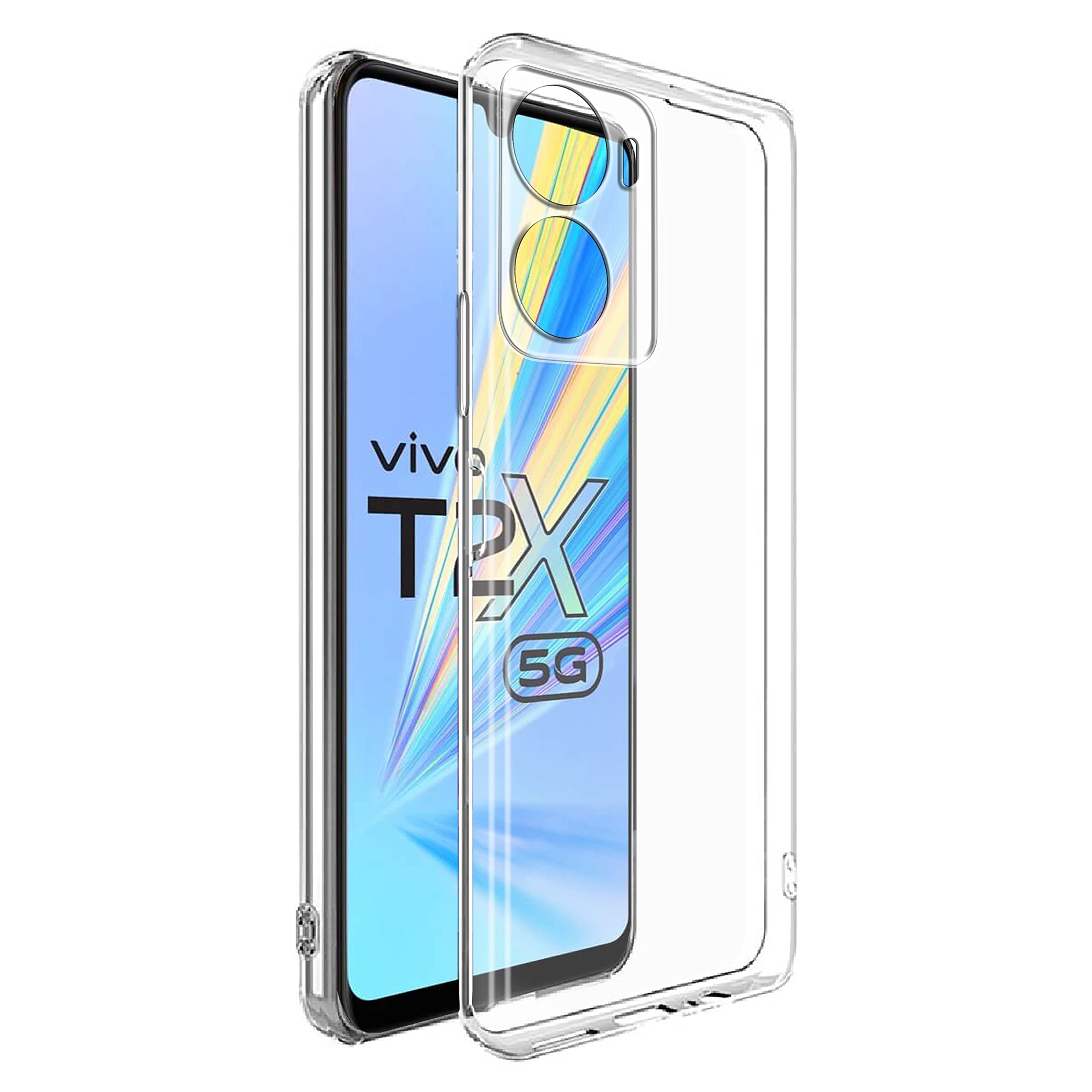 Casotec Crystal Clear Back Case for Vivo T2x 5G | Raised Bumps for Camera & Screen Protection | Clear Soft Silicone Back Case Cover for Vivo T2x 5G (TPU | Transparent) (B0C3WD6Q8L) Amazon Price History, Amazon Price Tracker