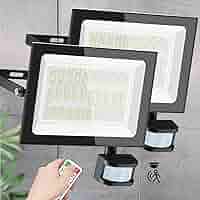 MORSEN 投光器 80W 1セット４個 led投光器 10000LM 650 Amazon.co.jp : MORSEN【極薄型超爆光&リモコン操作】センサー