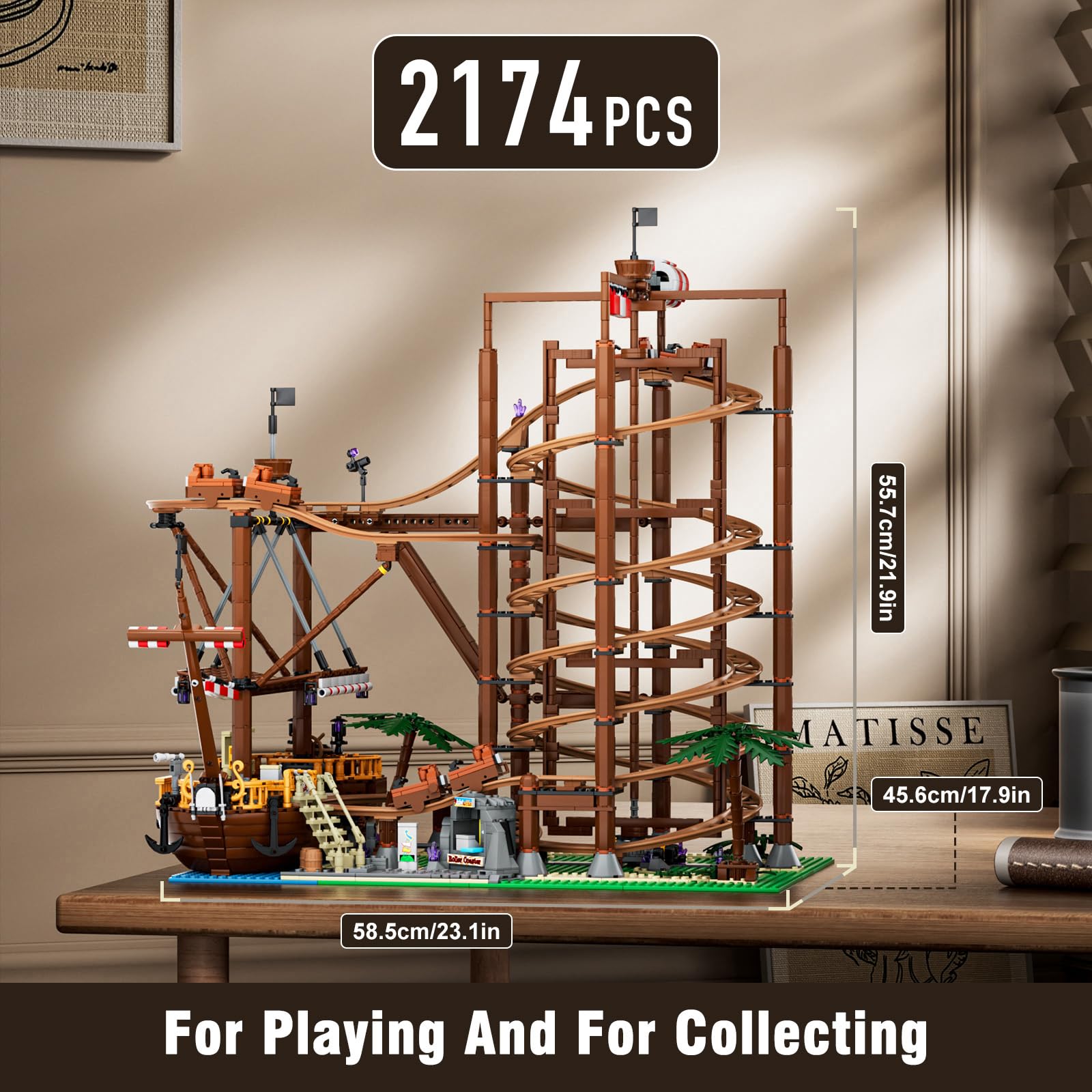 Mould King 11022 Parc D'attractions Technique - Kit Construction Avec Grande Roue, Pour Enfants 14 Ans Et +