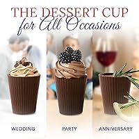 Vista 20 de Lang's Chocolates Tazas de chocolate negro – Sin lácteos, sin gluten, Kosher y certificado lácteo – Añadir mousse, postre o licor – Perfecto