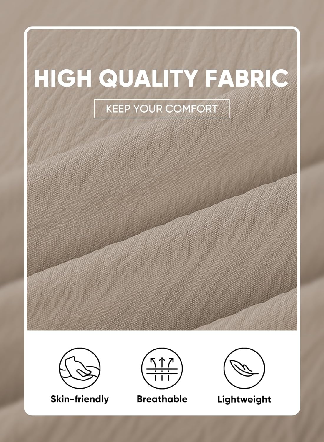 JMIERR Men's Casual Button Down Shirts Short Sleeve Textured Summer Beach Shirt Cuban Vacation Shirts with Pocket - Image 4