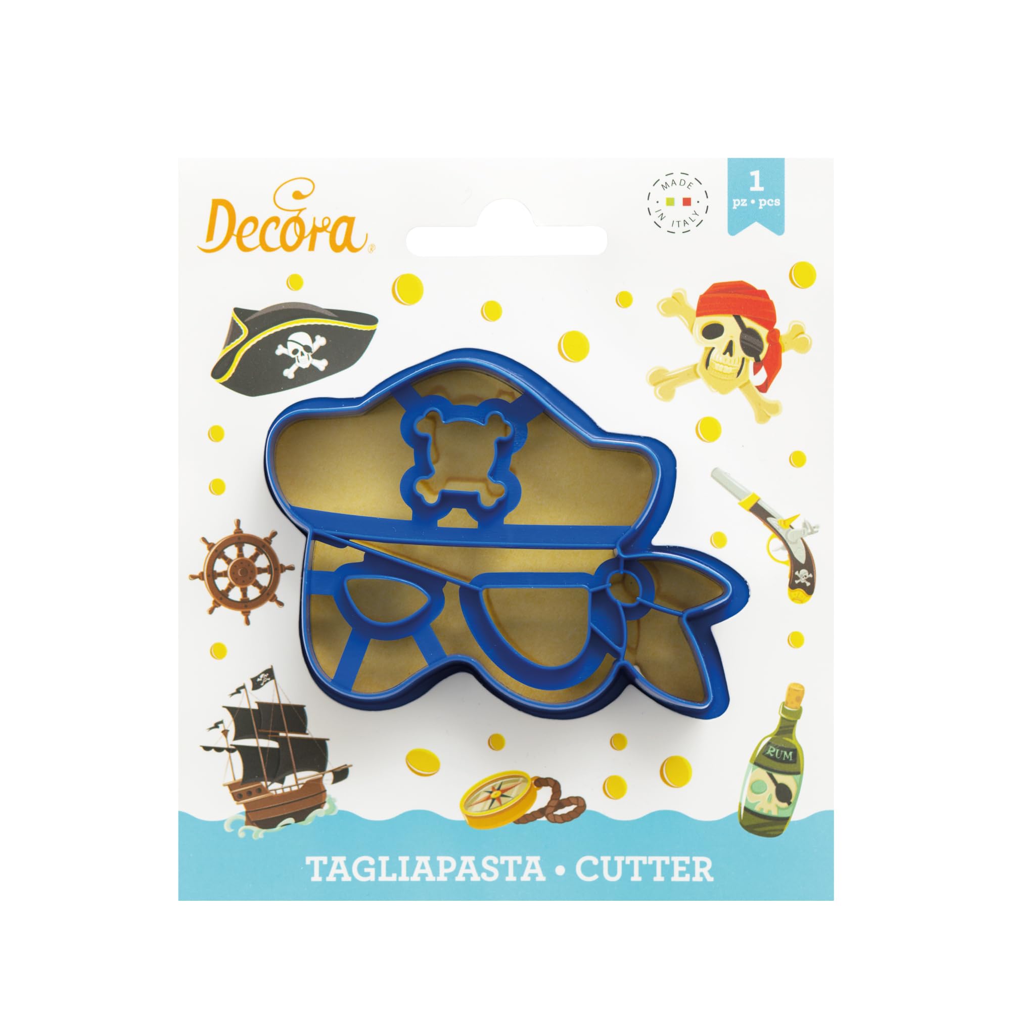Decora Cutter Tagliapasta In Plastica Maschera Pirata