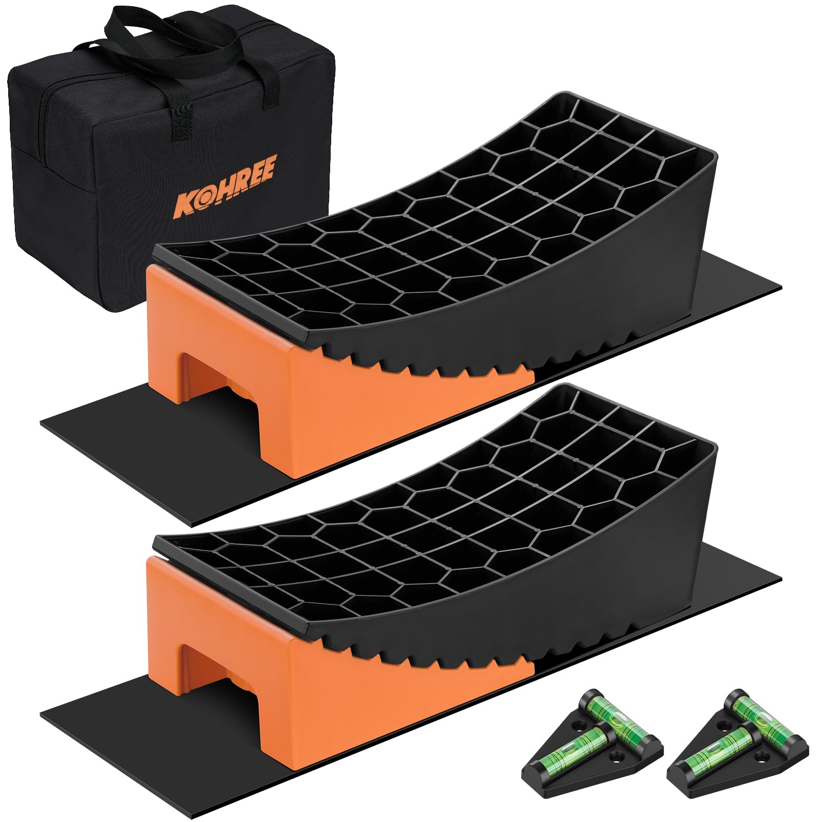 Kohree RV Leveling Blocks Kit, Up to 35,000 lbs, 4" Max Level System