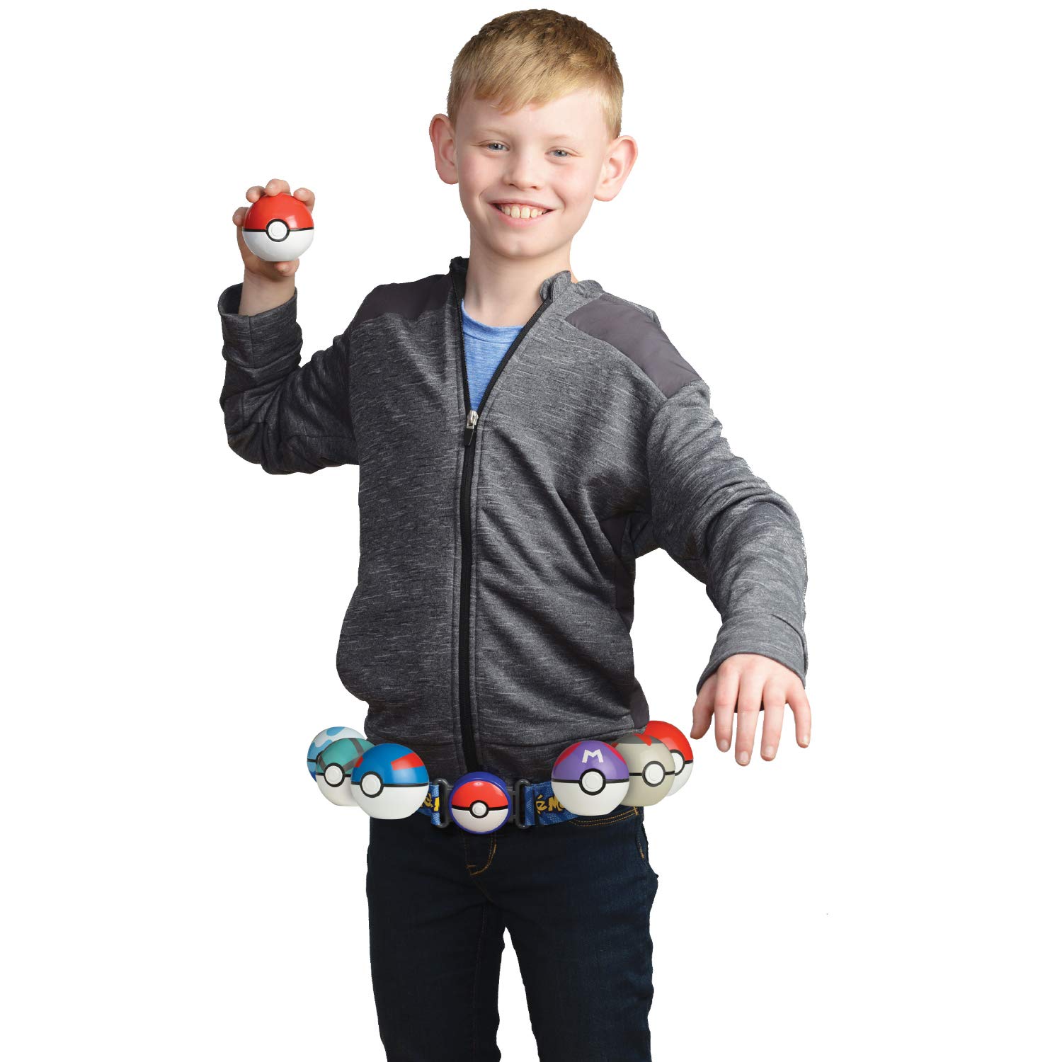 Bandai Pokémon - Poké Ball Luxe Con Miniatura Rondoudou (Jigglypuff) 5 Cm - Giocattolo Clip 'N' Go, Accessorio Per Travestirsi Da Allenatore, Per Bambini 4+ Anni