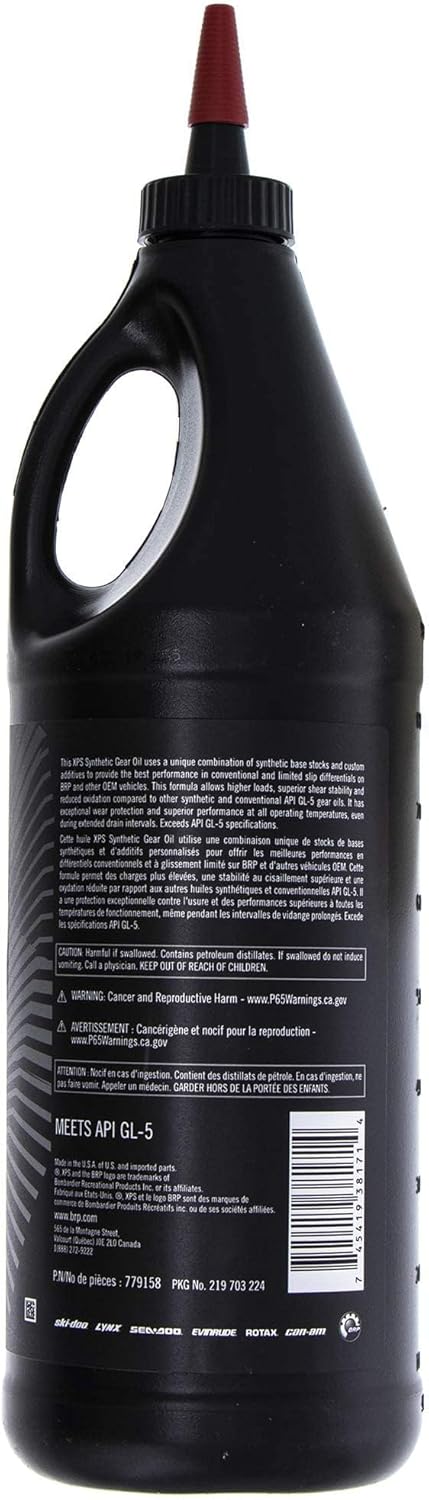 Can-Am BRP XPS Synthetic Gear Oil 1QT SAE 75W-90 779158